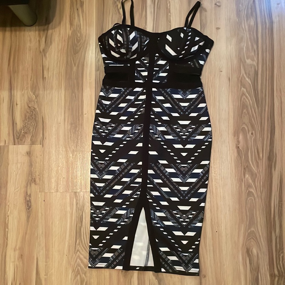 Material girl body con dress